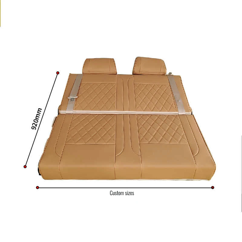 Leather Multi-function Car Seat Folding Convertible Comfortable Backrest Flat Forward Leaning Bed Seat Camper Motorhome Seats