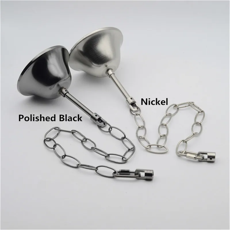 9 Colors Finished Metal Ceiling Plate with 60cm Hanging Iron Chain Chandelier Ceiling Rose Pendant Chain Lighting Accessories