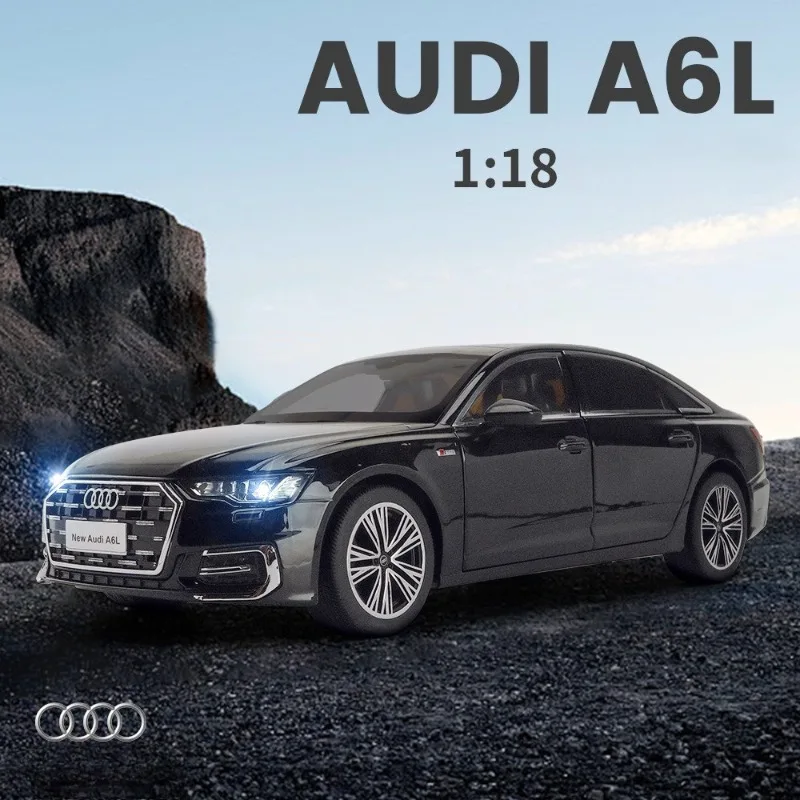 

Big Size Diecast 1/18 Scale Audi A6L Alloy Car Model Collection Ornaments Birthday Gifts for Man Boy Diecast Toy Vehicle
