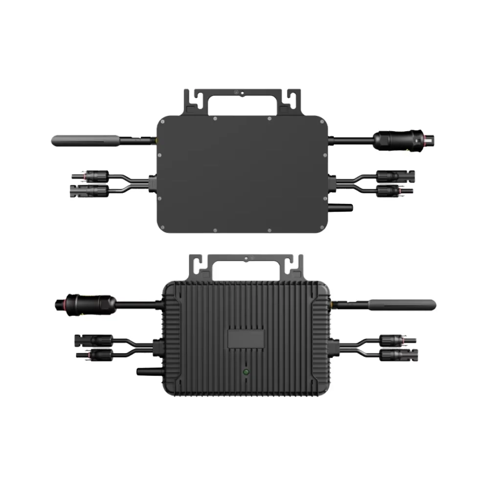 1400W All Aluminum Alloy IP67 Waterproof Micro Inverter 50/60Hz  Use Mobile App Control With Fixed Screws