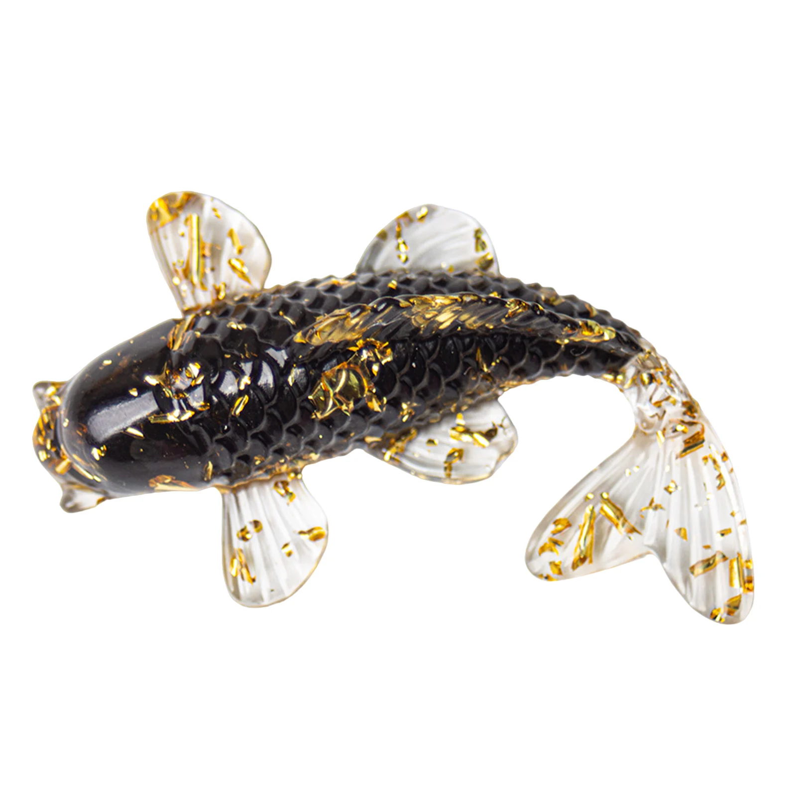 Cristal de roche gravier dégoulinant colle carpe ornements dégoulinant colle poisson ornements poisson rouge cadeaux voiture bureau bijoux cadeaux