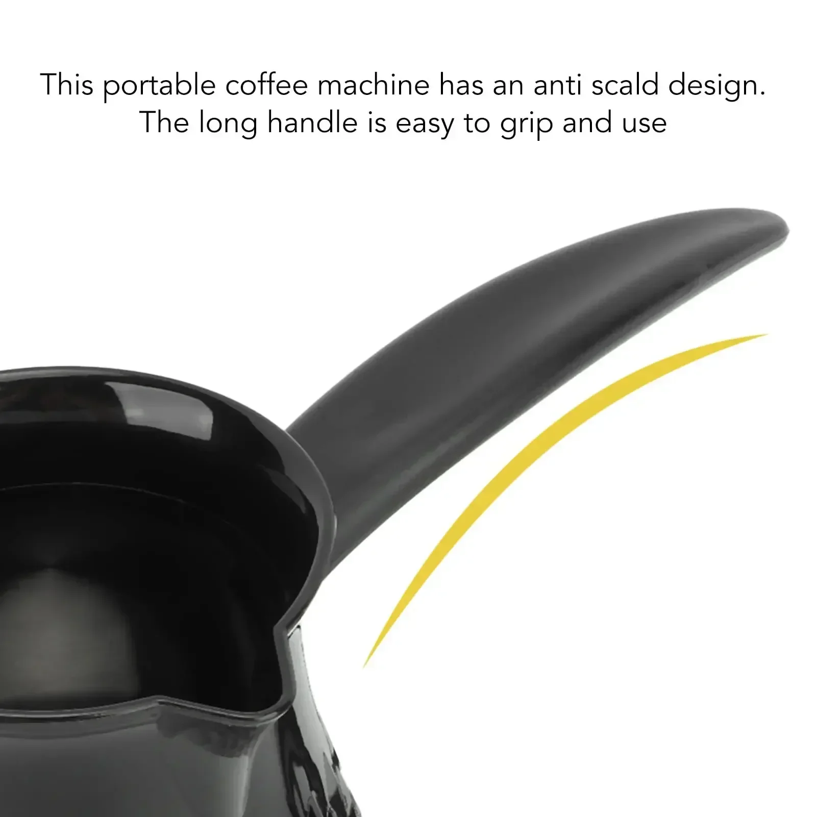 600W Mini Turkish Coffee Pot One-person Espresso Kettle 0.5L Electric Pour Over Kettle Warm Milk Tea Moka Coffee Pot PP Plastic