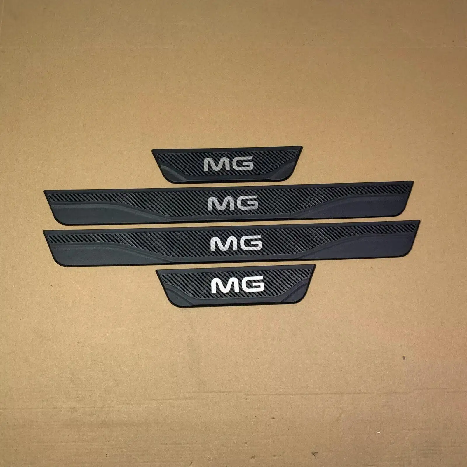 For MG ZS HS 3 4 5 6 7 8 2018-2021 2022 2023 2024 2025 2026 Car Door Sill Protector Stainless Steel Plastic Sticker 5D Interior
