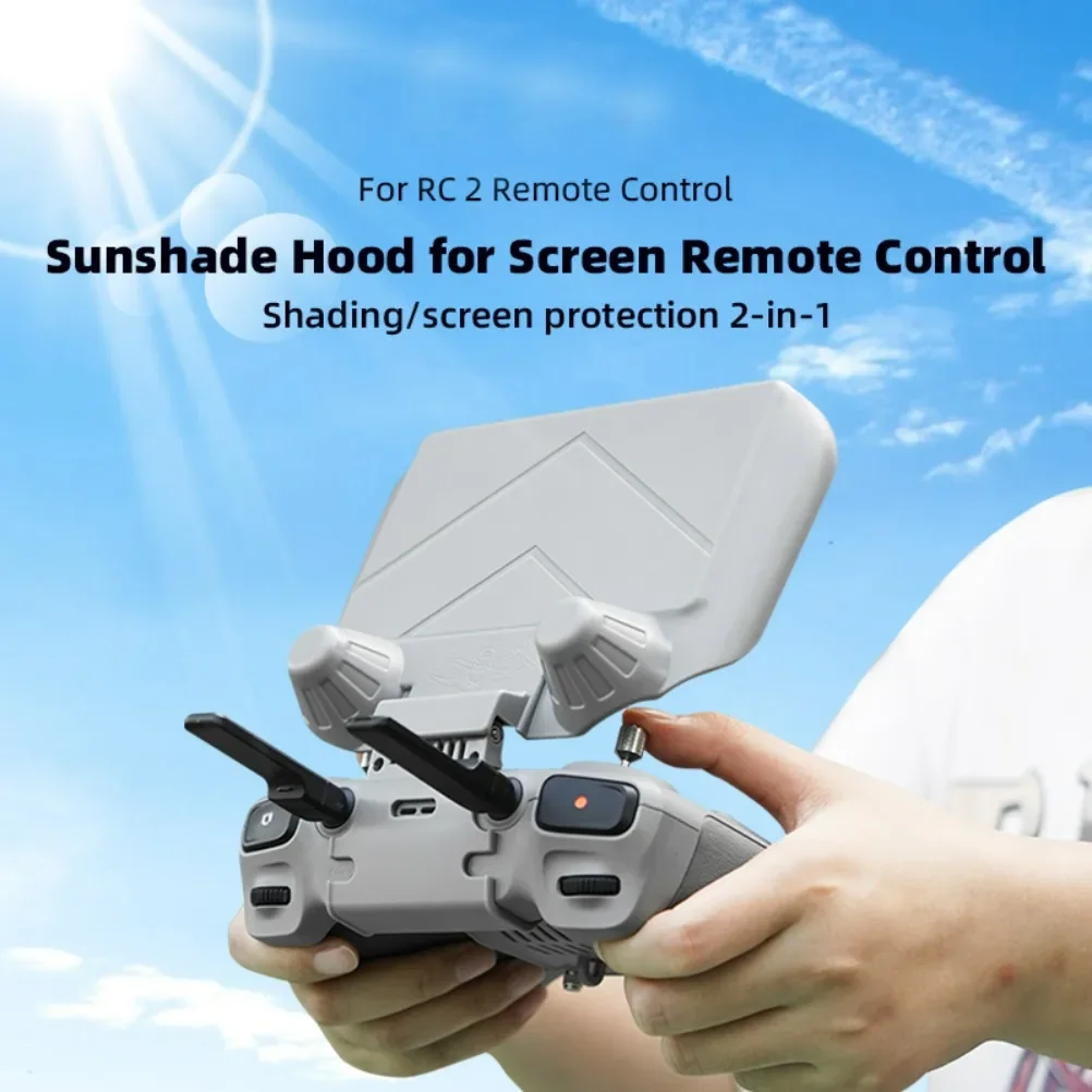 RC2 Case Shell Sunshade Sun Shield Cover Hood Protector for DJI Mini 4 Pro AIR 3 RC 2 Remote Control Accessories