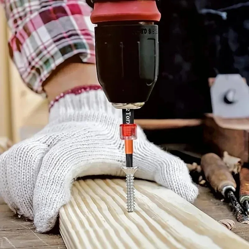 3-teiliges Magnetisches Bohrerset mit Magnetring, Schraubendreher-Aufsätze mit Magnetring, Metall-Schraubendreherköpfe mit Magnetischem Positionierer Handwerkzeuge – Detail 3