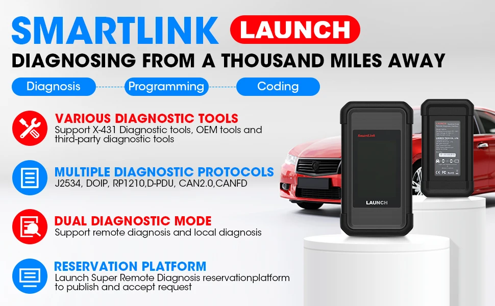 Launch X431 SmartLink B V2.0 2.0 Remote Diagnostic Device Vehicle Data Link Connector