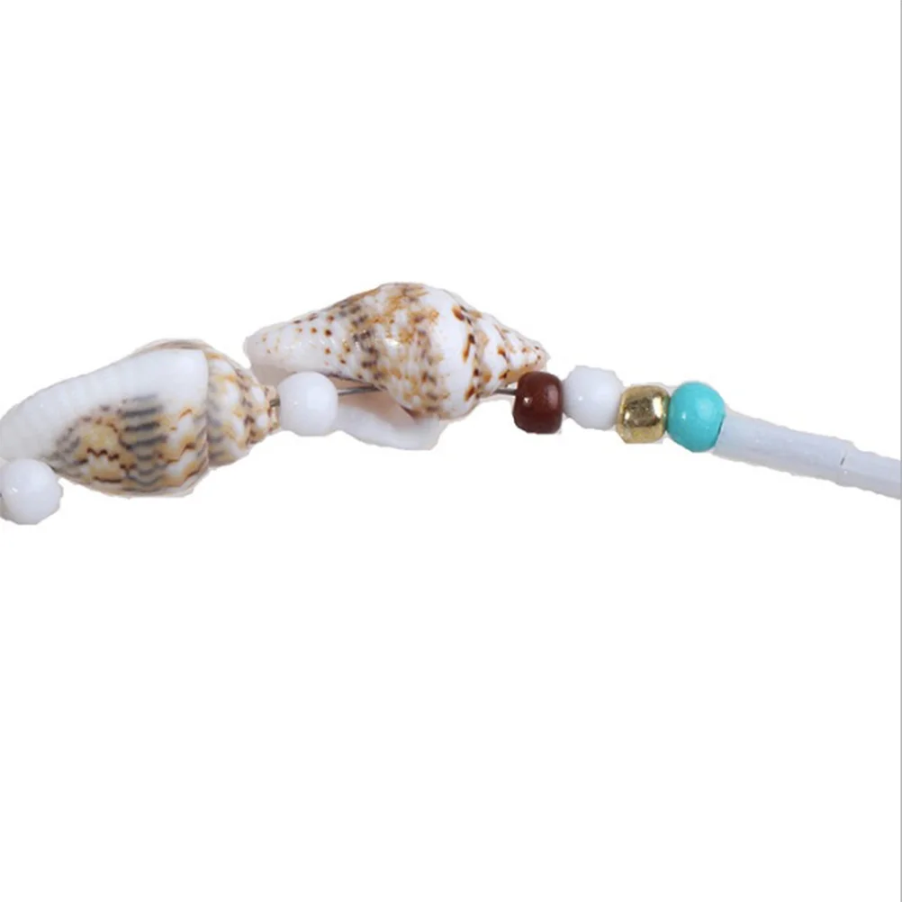 

2Pcs Shell Anklet Stylish Adjustable Ankle Chain Beautiful Foot Hanging Accessories Trendy Fashion Jewelry Fashion Anklet