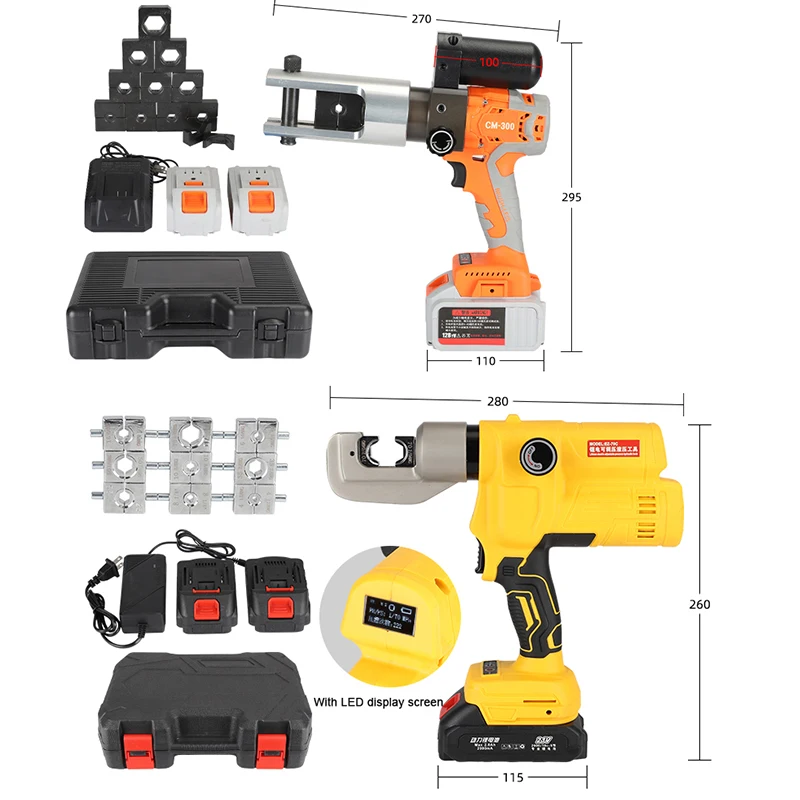 CM-300/DM-300/DM-70C Electric Hydraulic Pliers Rechargeable Crimping Pliers Lithium Electric Hydraulic Pliers Cable Cutter Tools