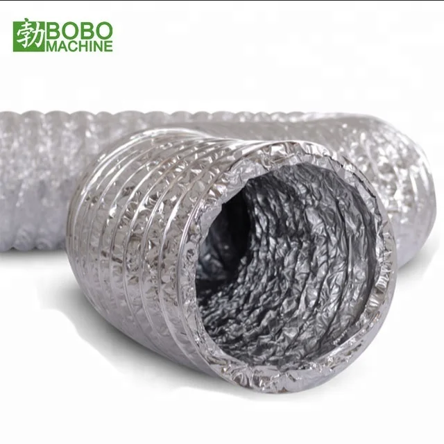 Spiral Expandable Aluminum Flexible Ventilation Duct Hose Making Machine