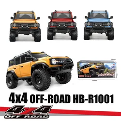 Nuovo 1:10 Huangbo R1001 cavallo Full Scale RC telecomando modello di auto simulazione 4x4 fuoristrada giocattoli da arrampicata di grandi dimensioni regali per auto