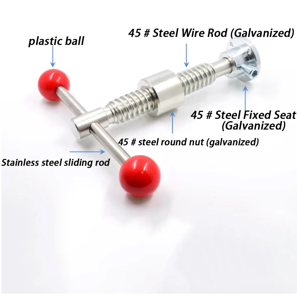 1Set L=180-350mm Galvanized Lead Screw Set T12 T16 T18 T20 T22 T25 T28 Trapezoidal Lead Screw Fixture For Woodworking Machinery