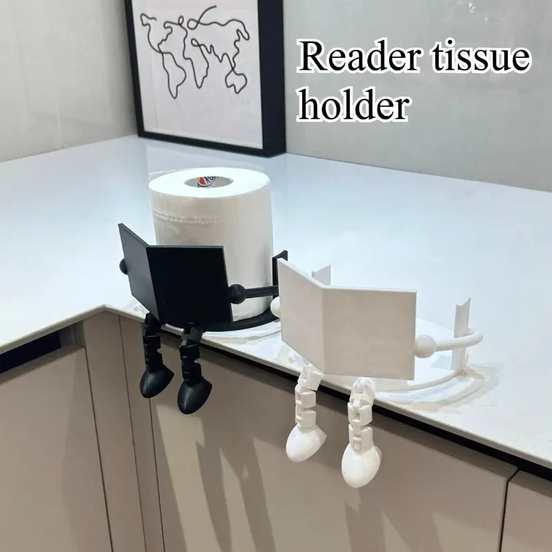 

3D printed creative toilet paper holder, practical art decoration, home bathroom decoration