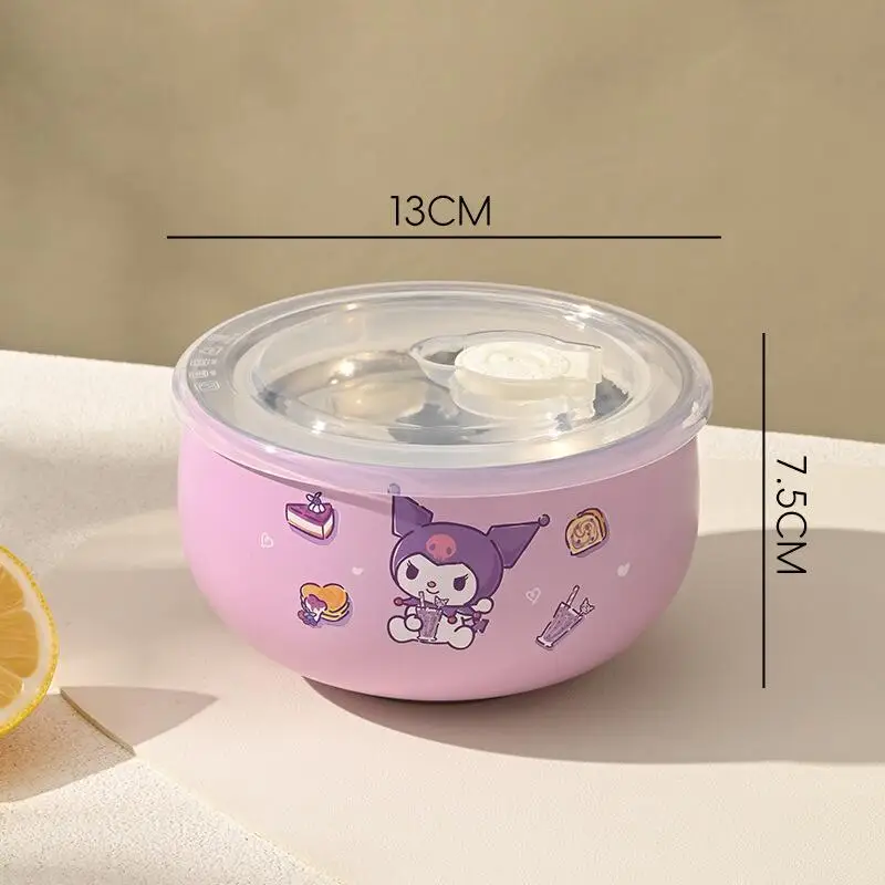 

Sanrio Kuromi Cinnamoroll My Melody Children's Bowl Instant Noodle Bowl Large Capacity Student Adult Best Seller New Product