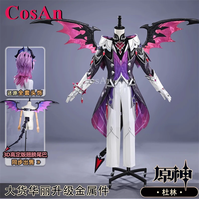 

CosAn Game Genshin Impact Durin костюмы для косплея полный комплект модная униформа наряд мужская одежда для ролевых игр на Хэллоуин S-XXL
