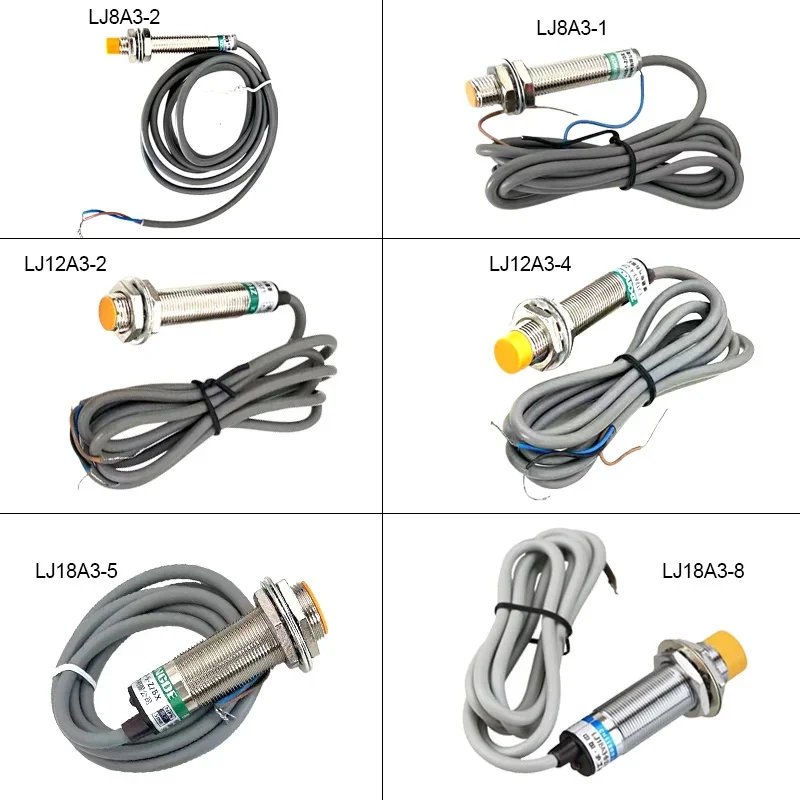 Interruptor de Sensor de proximidad inductivo, detección de interruptores de Metal, 12V CC, 220V CA, NPN, PNP, NO NC, 2mm, 4mm, 8mm, Dis, M8, M12, M18