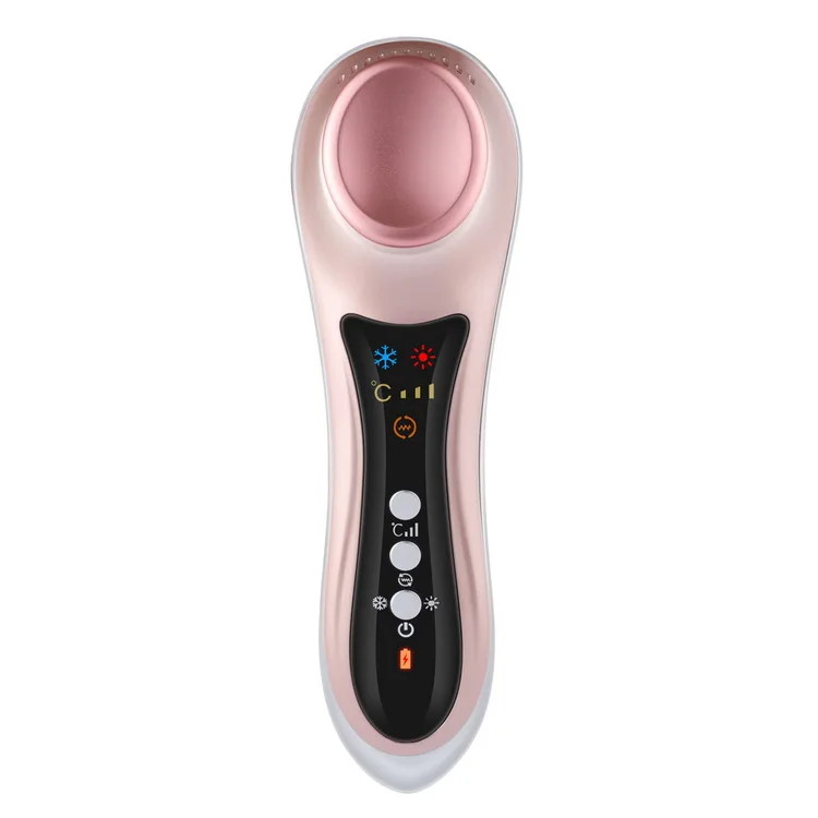 Newest Hot and Cold Hammer Vibration Negative Ion Therapy Skin Rejuvenation Device Facial Massage Machine