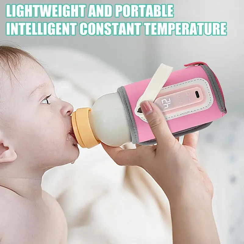 Bottle Warmer Sleeve USB Portable Milk Warmer Nursing Bottle Heat Keeper Insulation Cover Milk Heat Keeper Heating Sleeve For