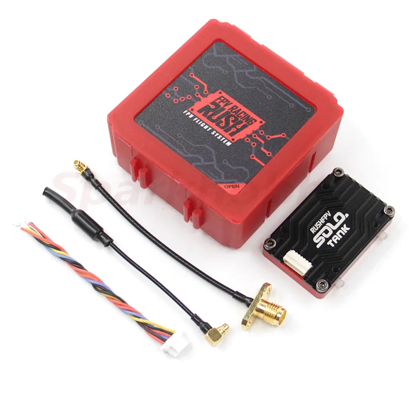 RUSH Solo Tank 5.8G VTX Video Transmitter CNC shell 1.6W High Power Built-in Microphone Heat Dissipation Structure For RC FPV