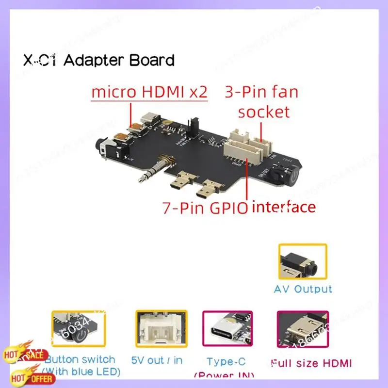 Kit CLCU Naspi + caja de Metal + placa de expansión X823 + placa de X-C1 + ventilador PWM para servidor de almacenamiento NAS de disco duro Raspberry Pie SATA HDD/SSD