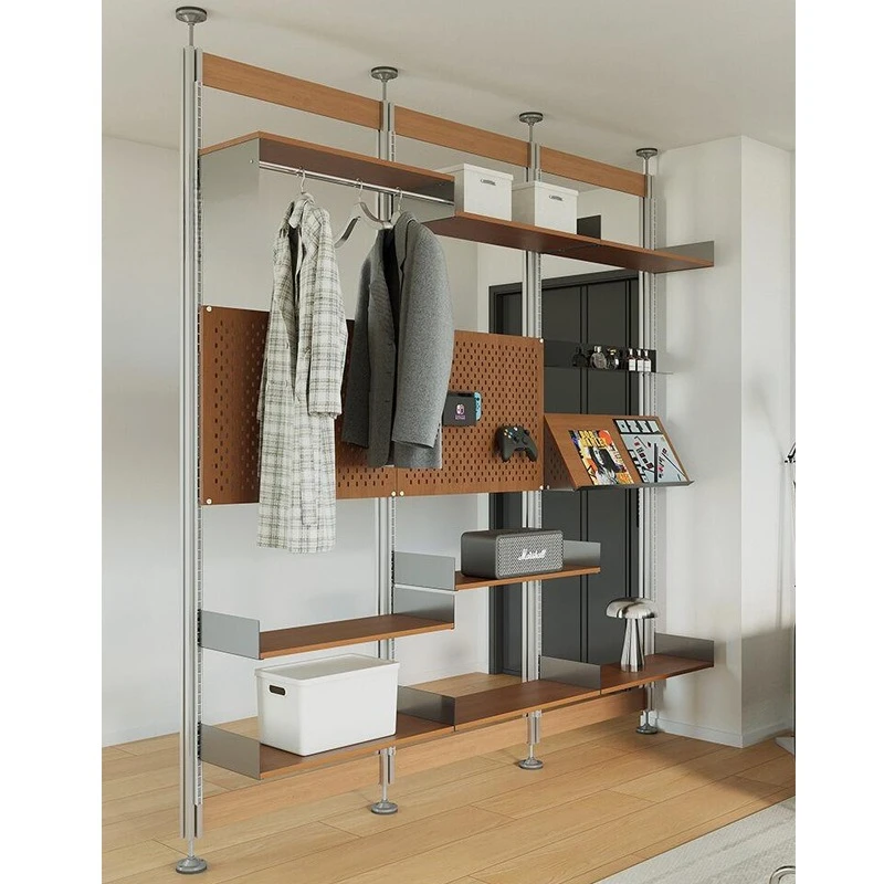 Coat rack Simple modern shelf Shoe bag display Hanger Household partition