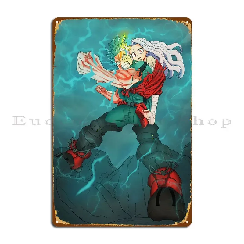 Midoriya Izuku Deku Metal Sign Party Printed Wall Plaque Garage Plaques Wall Mural Tin Sign Poster