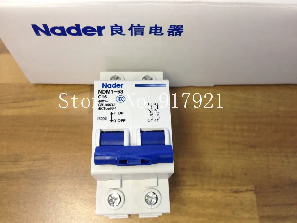 [ZOB] Nader letter NDM1-63 C16 genuine new miniature circuit breaker 2P16A  --10PCS/LOT