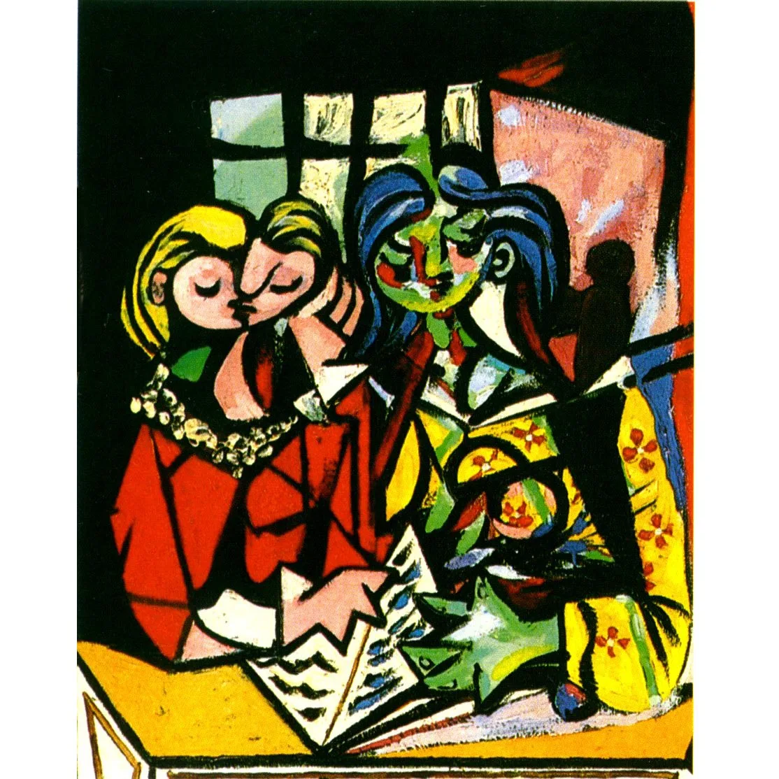 

Two figures by Pablo Picasso,Handmade abstract oil painting on canvas, Famous oil painting reproduction,Room decoration picture