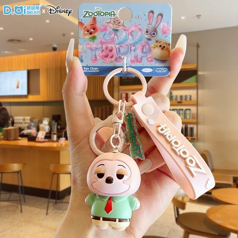 アニメズートピアアクションフィギュアオフィサーウサギニックワイルド人形モデルカーキーホルダーかわいい漫画キーホルダー学生バッグペンダントおもちゃ