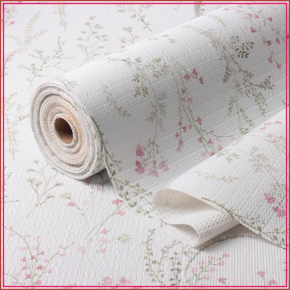 

Floral Drawer and Shelf Liner, 12IN x 20FT Non-Adhesive Non-Slip Waterproof for Kitchen, Table, Bookshelves
