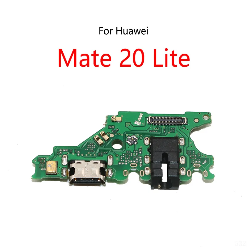 USB Charging Dock Port Socket Jack Connector Charge Board Flex Cable For Huawei Mate 20 Lite / Maimang 7