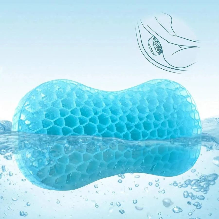 

Sunlit Bath Jello Mini Gel Bath Pillows, Lumbar Pillow For Bathtub, Back Support Pillow, Gel Pillow With Non-Slip Suction Cups