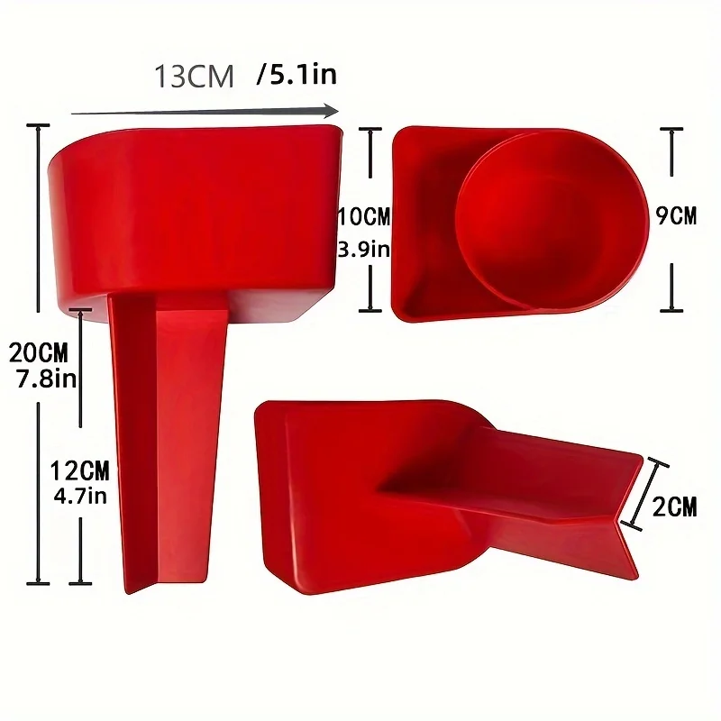 حامل أكواب الشاطئ مع صينية للوجبات الخفيفة للهاتف - قواعد أكواب مشروبات متينة قابلة للتكديس للرمل والنزهة #5