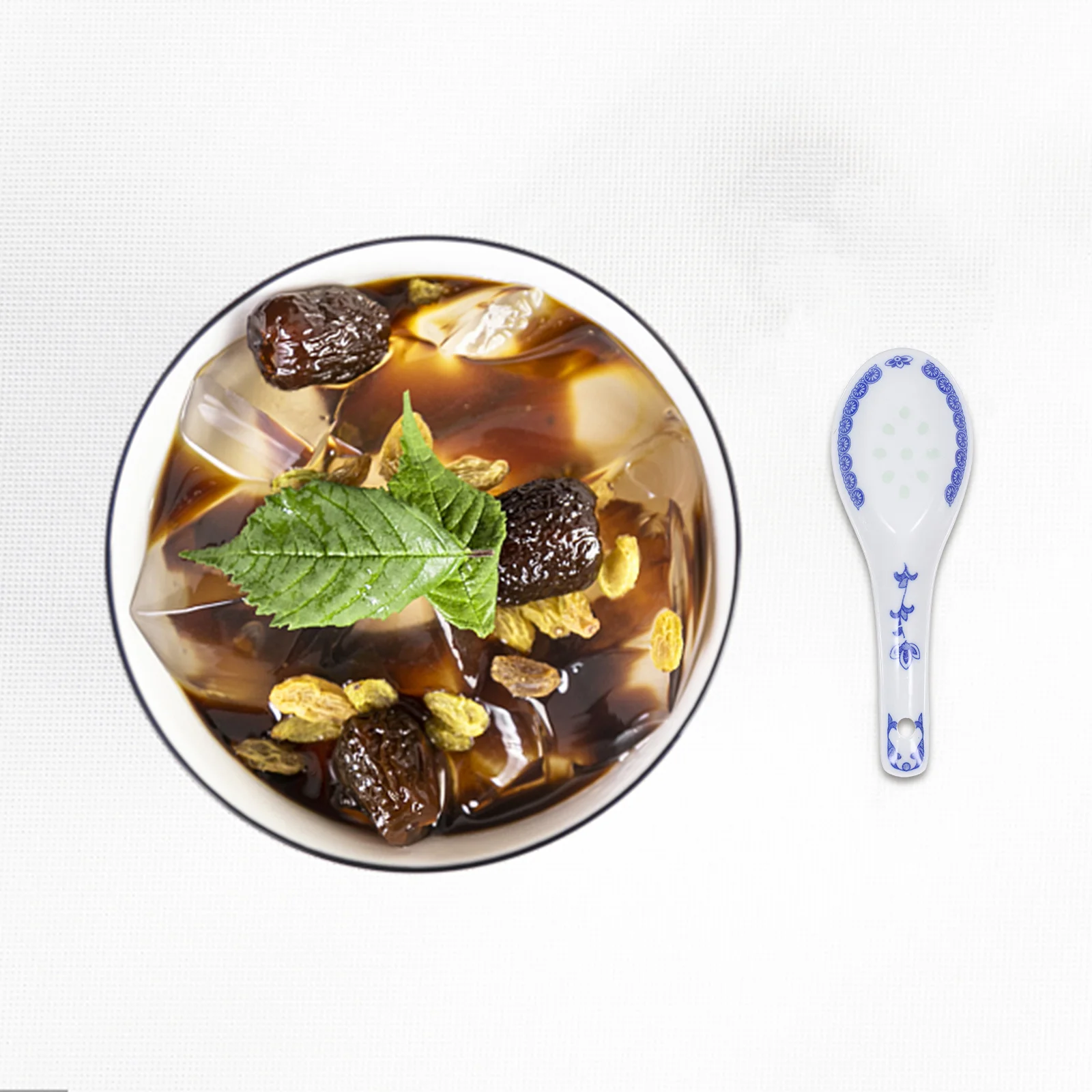 

4Pcs Ceramic Spoons Multi- Spoons for Household Restaurant Use Fine Craftsmanship Elegant Color Smooth Safe