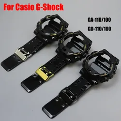 High Quality Silicone Strap for Casioak GA-110 GA100 GD120 Rubber Watchband with Watch Case Rubber Watch Strap Watch Serise