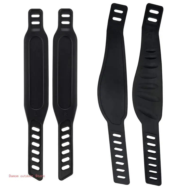 2Pcs Adjustable Exercise Bike Pedal Straps, Non-Slip Pedal Strap for Spinning Exercise Bike, Stationary Cycle,