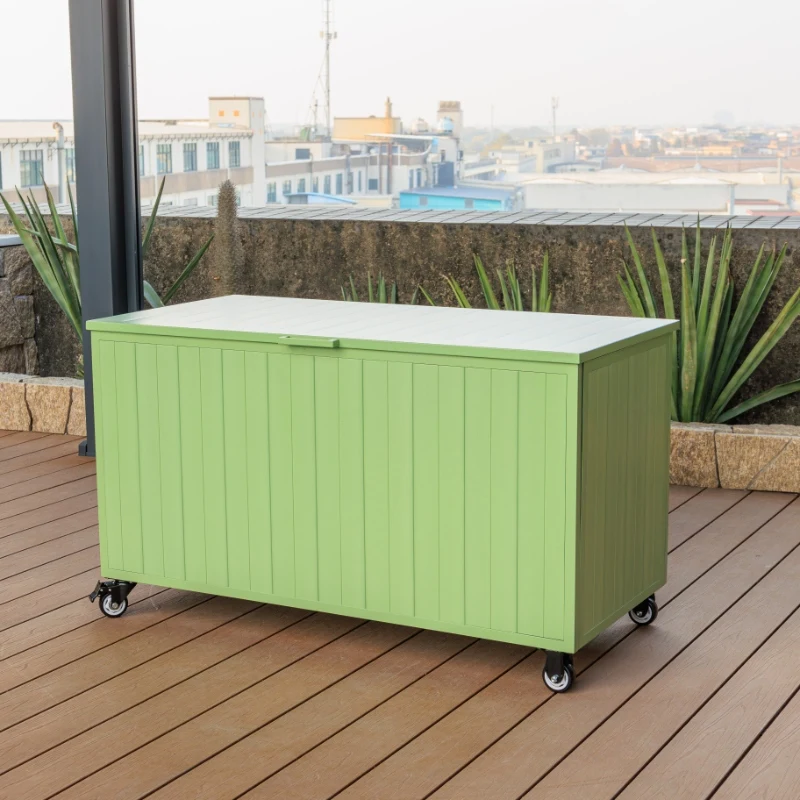 Outdoor Storage Box Multifunctional Plastic Garden Storage Box Summer Deck Box Waterproof view 3