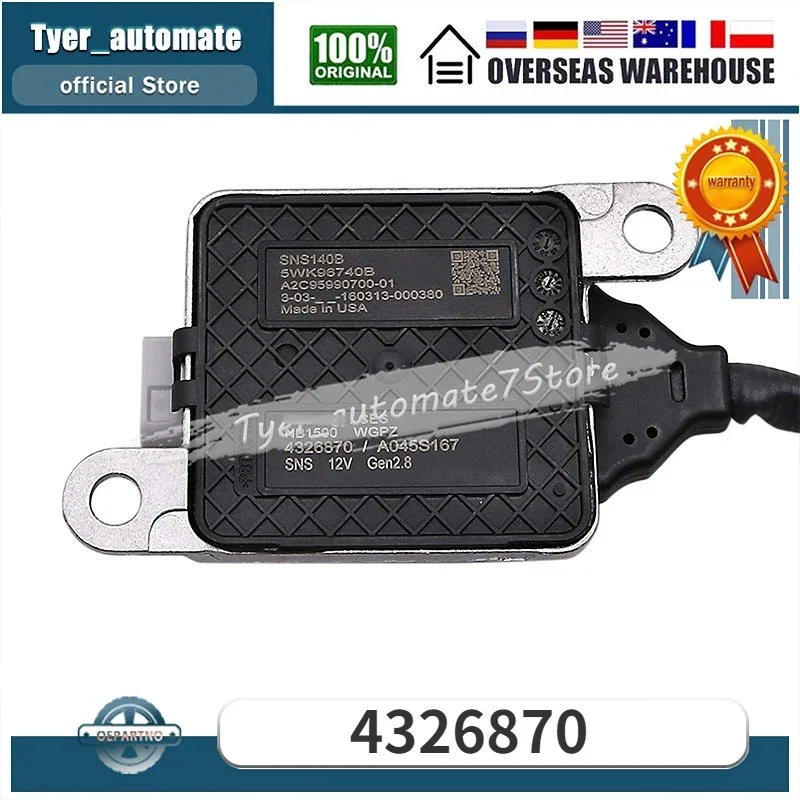 

Датчик оксида азота NOx 4326870 5WK96740B для Cummins 11,9 л 15 л ISX 2013-2018