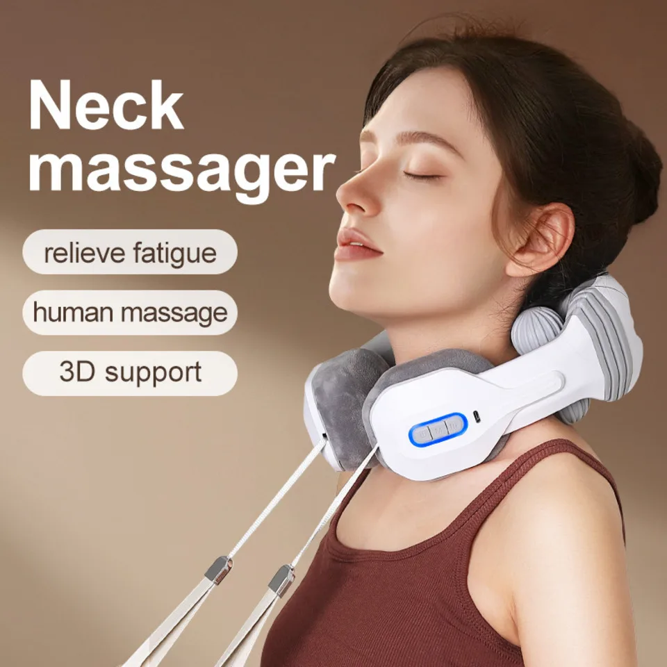 

Portable Electric Multifunctional Neck Shoulder Kneading Massager Smart Travel Mountable Cervical Physical Therapy Device