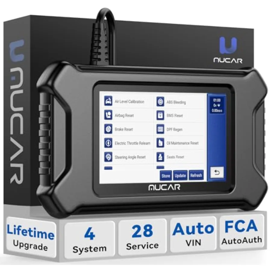 

CS90 OBD2 Scanner Diagnostic Tool with 28+ Reset Services for Oil EPB SAS BMS Injector ABS Bleeding Throttle Relearn ABS