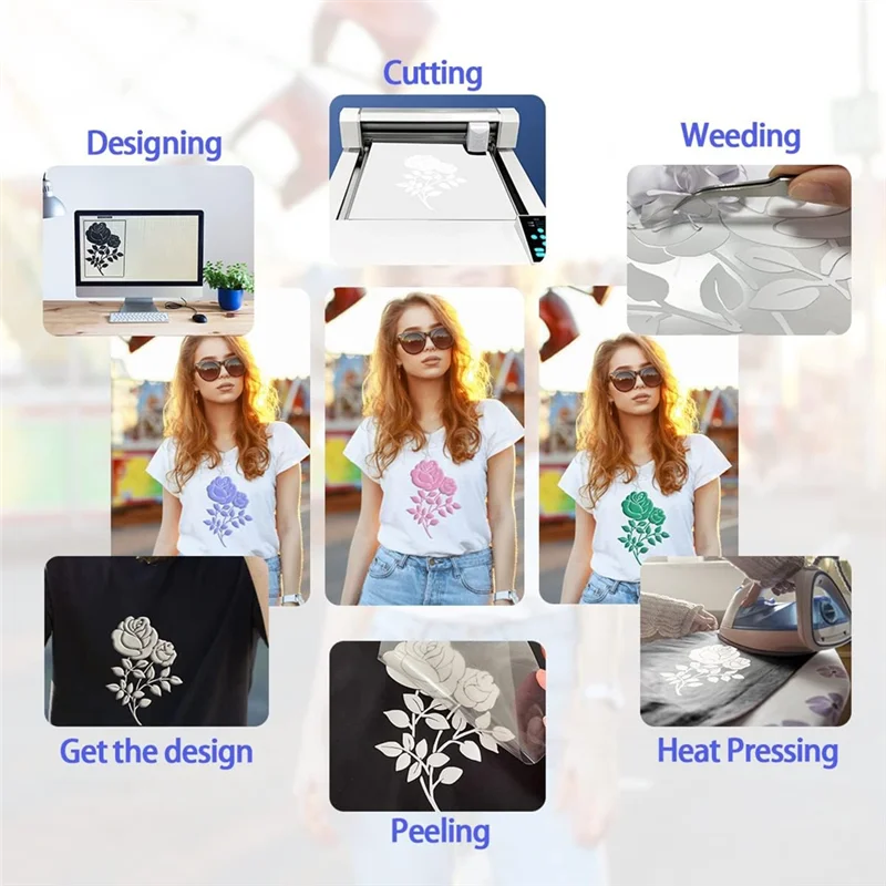

ABBY-3D Pastel Color Puff Vinyl Heat Transfer-30.48 X 25.40Cm HTV Puff Heat Transfer Vinyl For T-Shirts Garmentbags Pillows