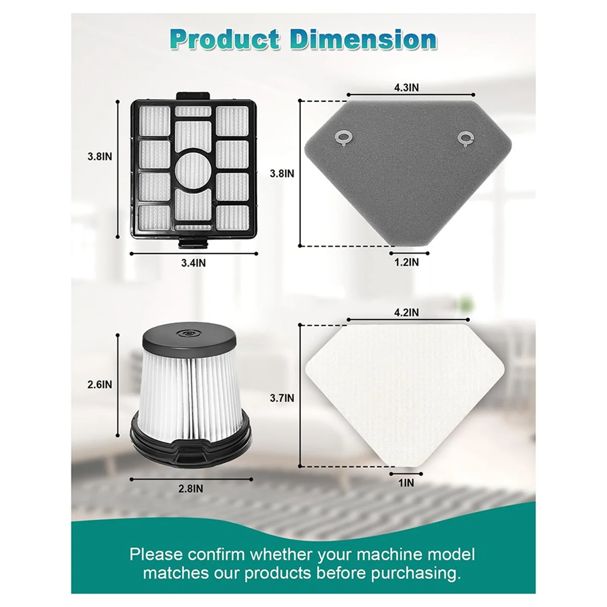 6 قطعة لملحقات المكنسة الكهربائية BU3523 BU3521 جزء استبدال المكنسة الكهربائية