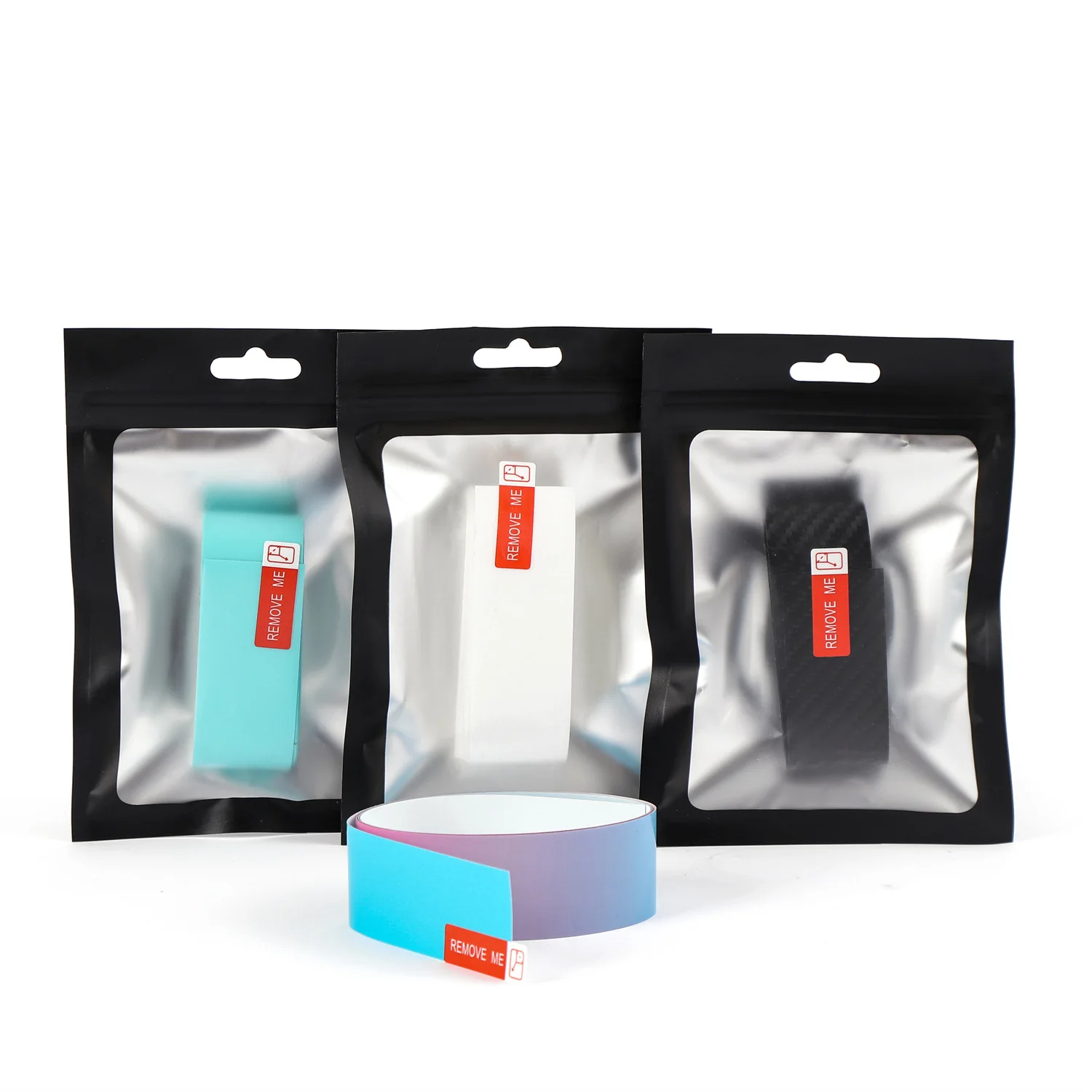 

Pickleball Peak Racket Protection Frame Multicolor Gradient Carbon Fiber Pattern Anti-abrasion Bump Paint Edging Strip