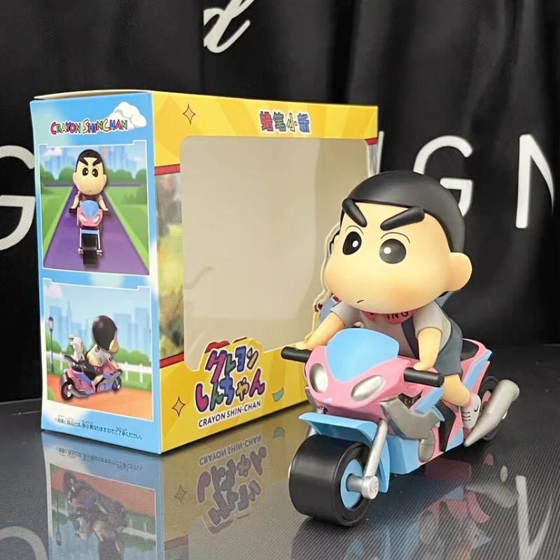 

Anime Crayon Shin-chan Figuras Toys Shin Chan Doll Movable Tire Action Figure Manga Figurine Gk Statue Gift Model