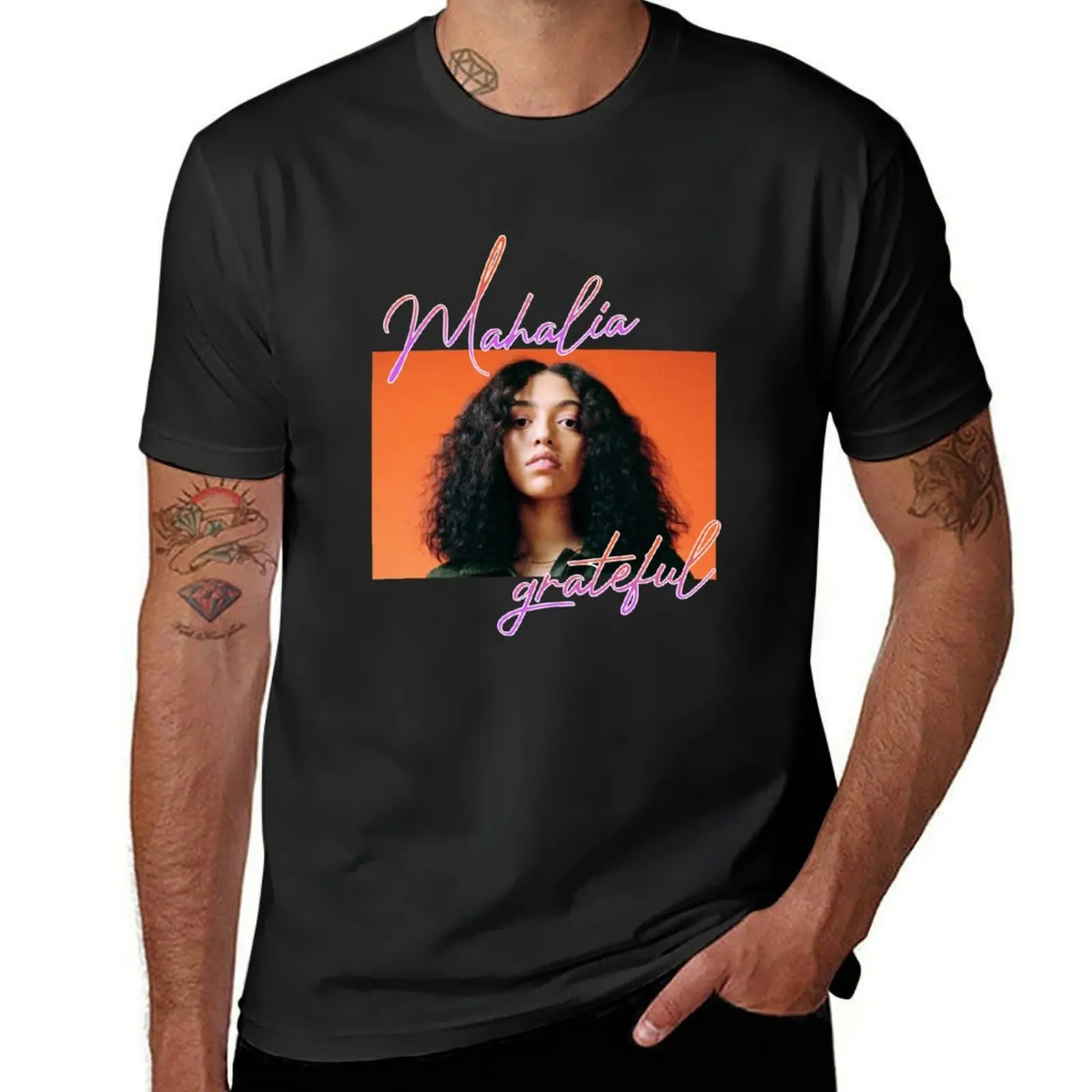 

Mahalia Grateful T-shirt blacks tops plus sizes cute clothes mens t shirts casual stylish