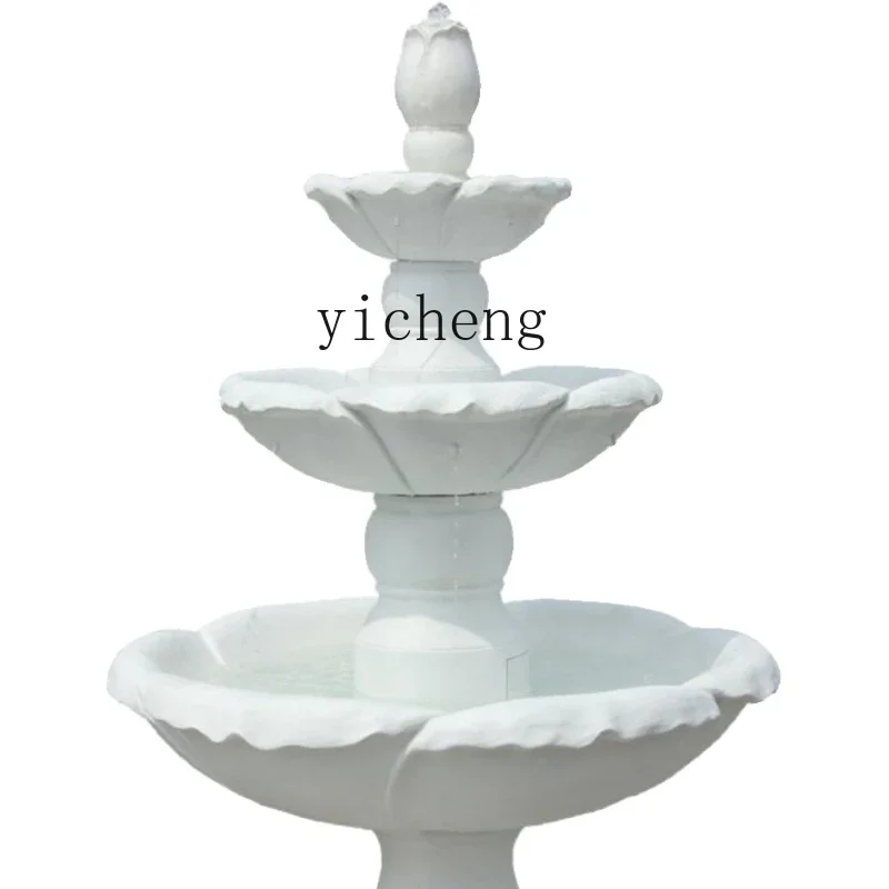 ZK European Style Water Fountain Fish Pond Spray Pond Landscape Decoration Fontana Di Trevi Ornaments