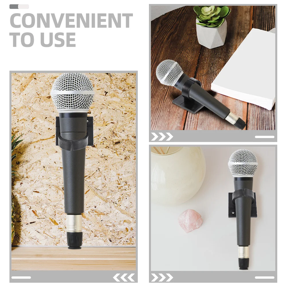 

8Pcs Microphone Clamp Mic Holder Clip Plastic Sturdy Mount for Desk Wireless Microphone Mounting Bracket Stable Mic Holder