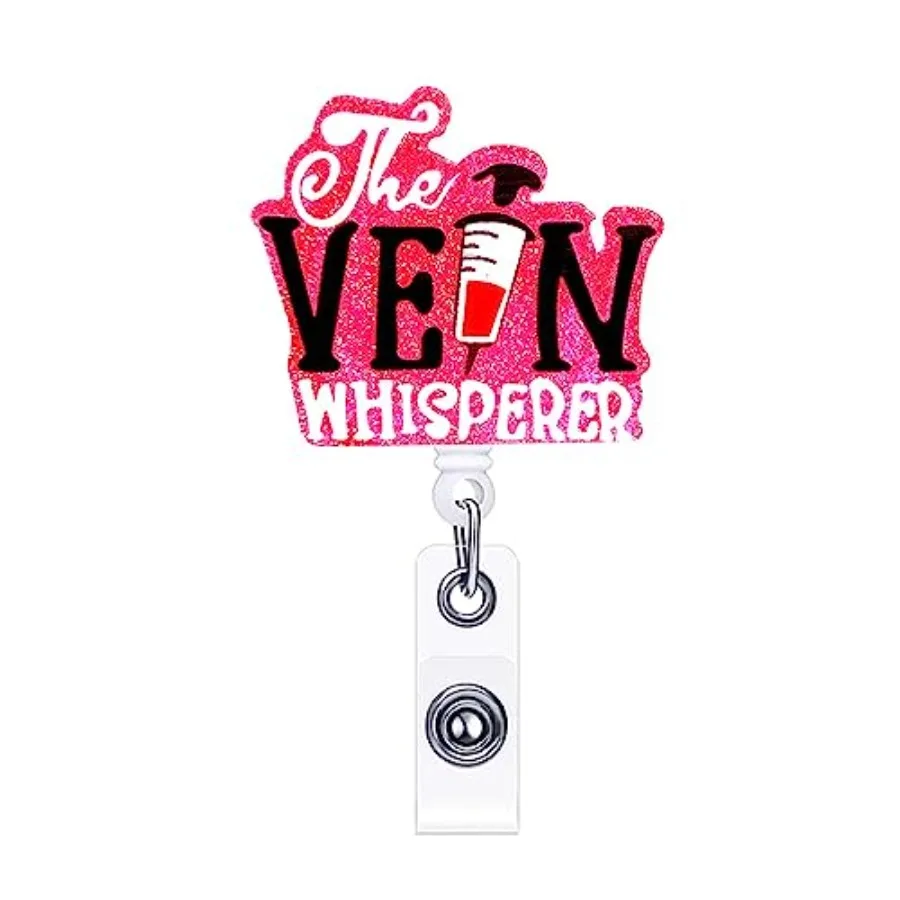 Holder Retractable Clips Phlebotomist Accessories, Nursing Badge Reels Retractable for Nurses, Badge RN LPN CNA LVN ID Card Bad