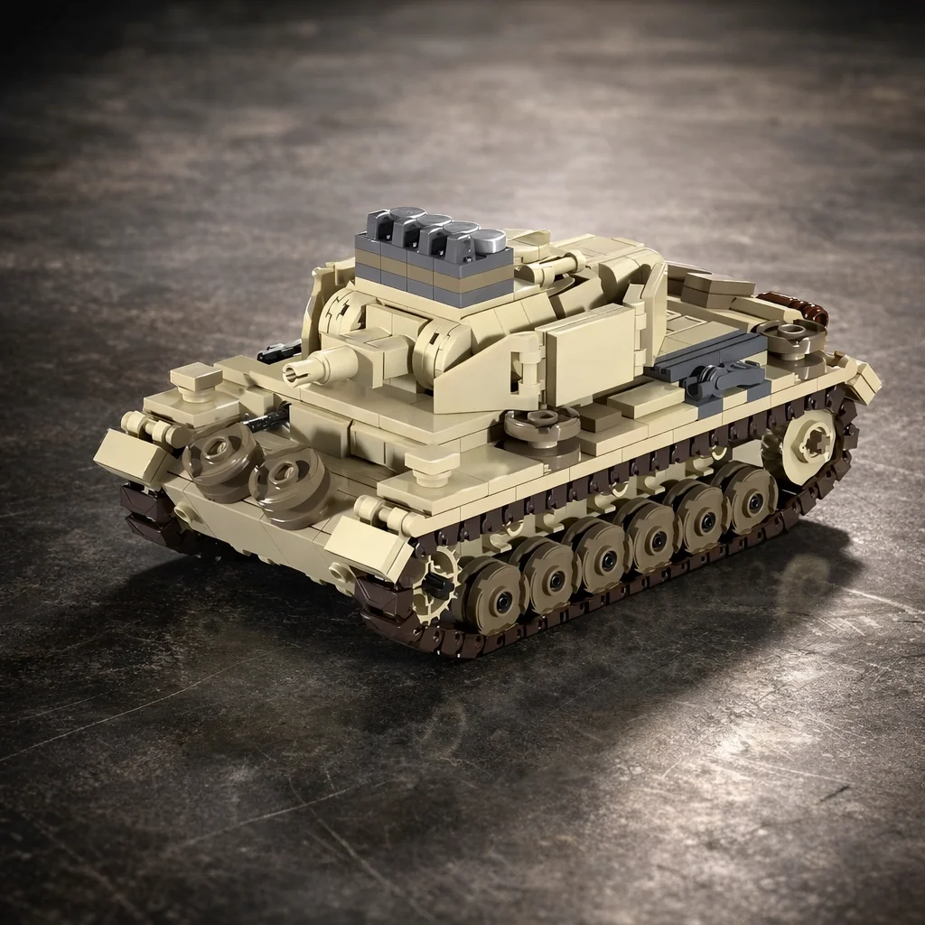 

Креативный конструктор MOC: Серия «Пожарный танк» — Миниатюрная модель военной бронированной машины из строительных блоков. Набор для самостоятельной сборки из мелких кирпичиков. Игрушка-подарок. Совместимые блоки.