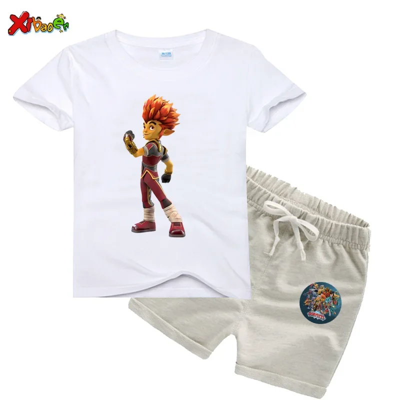 Children Set Clothing for Boy 2025 Summer Girls Cartoon Kids Tshirt Clothes Cartoon Gormiti Children Sui Toddler Boys Sports Set