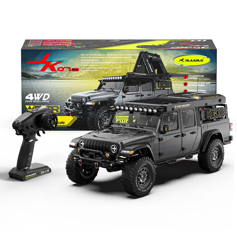 JK07 PRO Brushless 4WD RTR 1/7 RC Crawler Electric Remote Control Model Off Road Car Crawler Buggy Adults Children's Toys